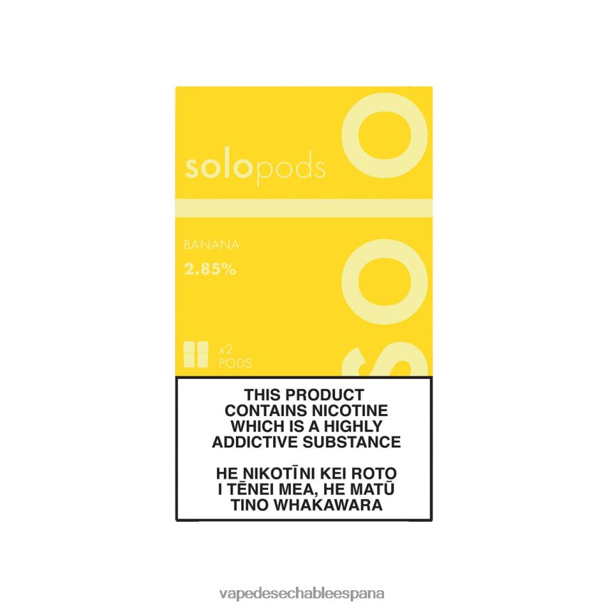 Vape Desechable España banana | Solo paquete de 2 cápsulas de repuesto V8V02464
