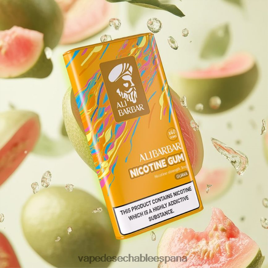 Alibarbar chicle de nicotina guayaba 402HB2100 Vape Desechable España