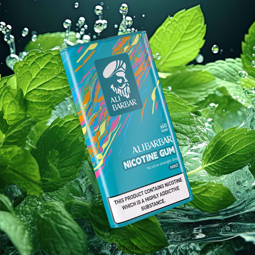Alibarbar chicle de nicotina guayaba 402HB2100 Vape Desechable España
