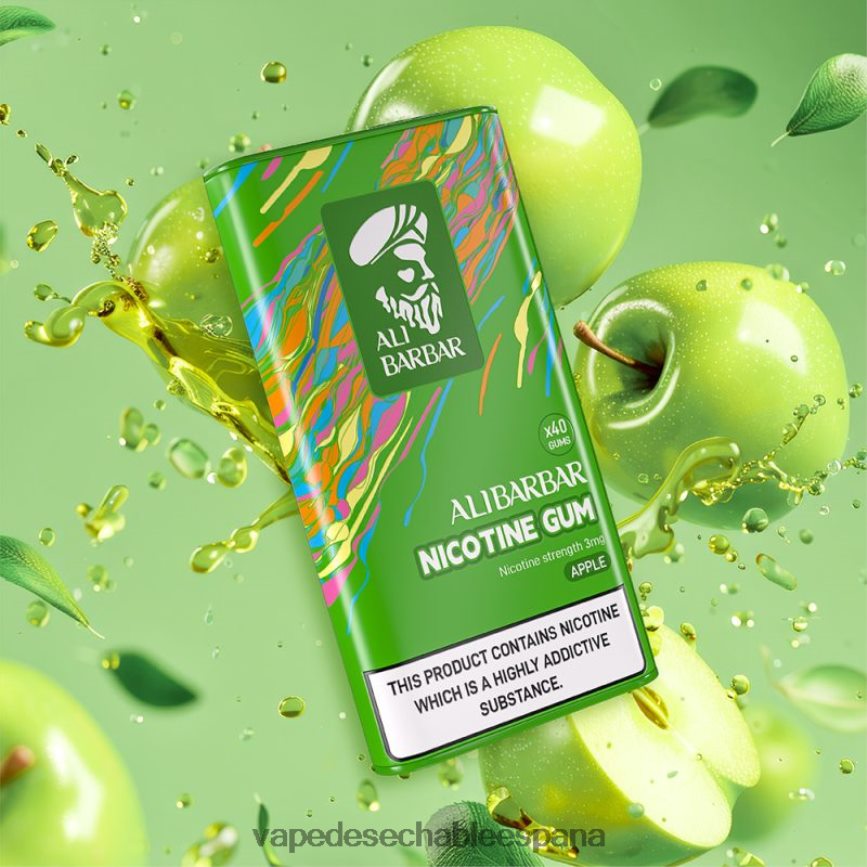 Alibarbar chicle de nicotina manzana 402HB298 Vape Recargable