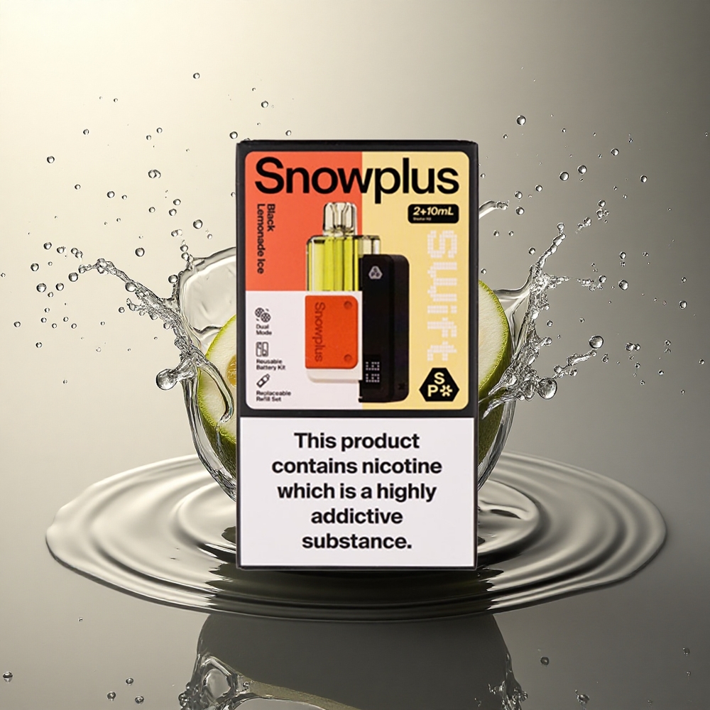 Snowplus Swift 5000 Puffs Limón Negro Helado Dual Mesh 2% Nicotina