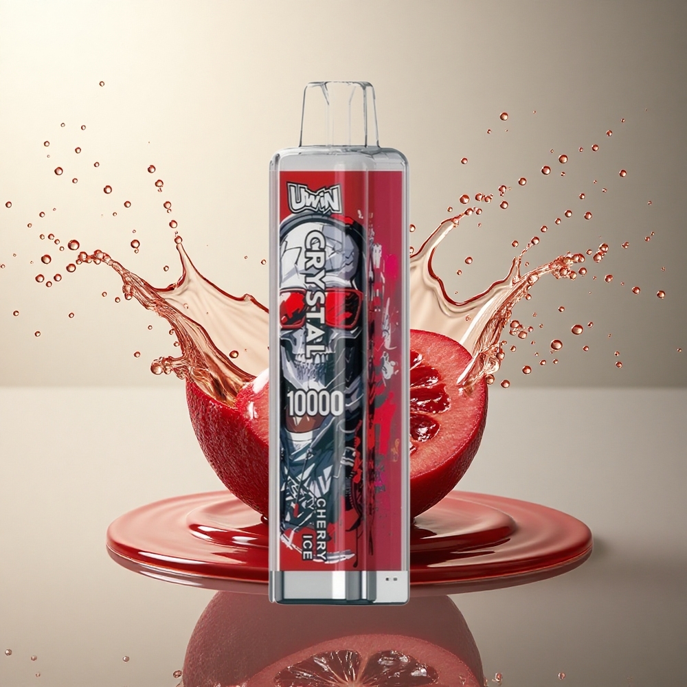 Uwin Crystal 10000 Puffs Cereza Hielo RGB 650mAh 18ml