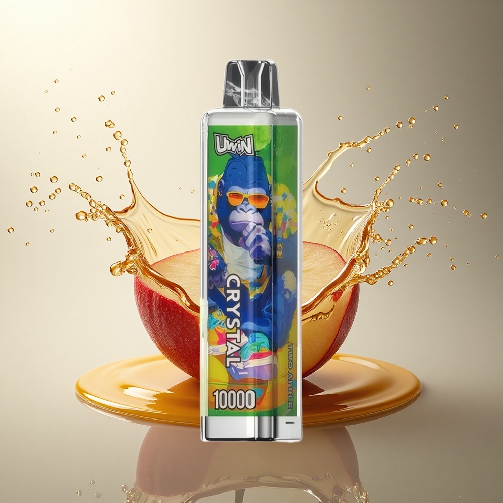 Uwin Crystal 10000 Puffs Dos Manzanas Cristal 5% Nicotina 650mAh RGB
