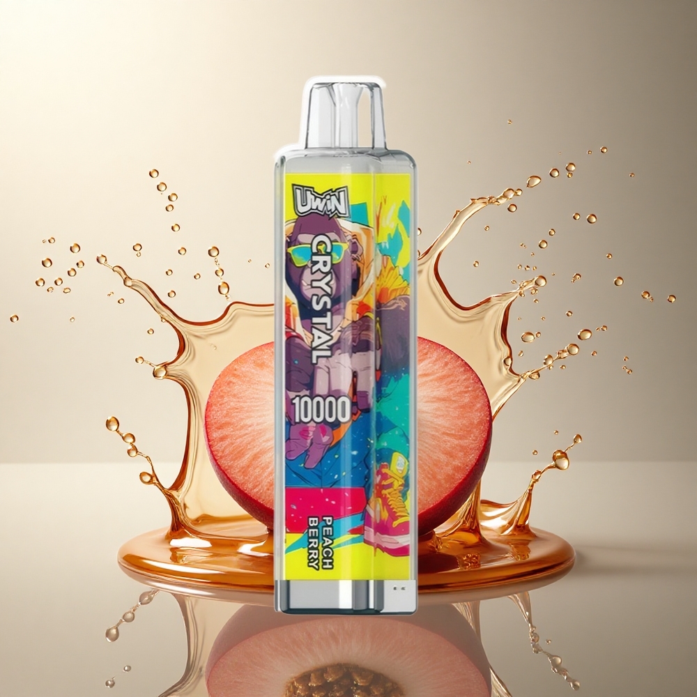 Uwin Crystal 10000 Puffs Durazno Baya RGB 5% Nicotina 650mAh