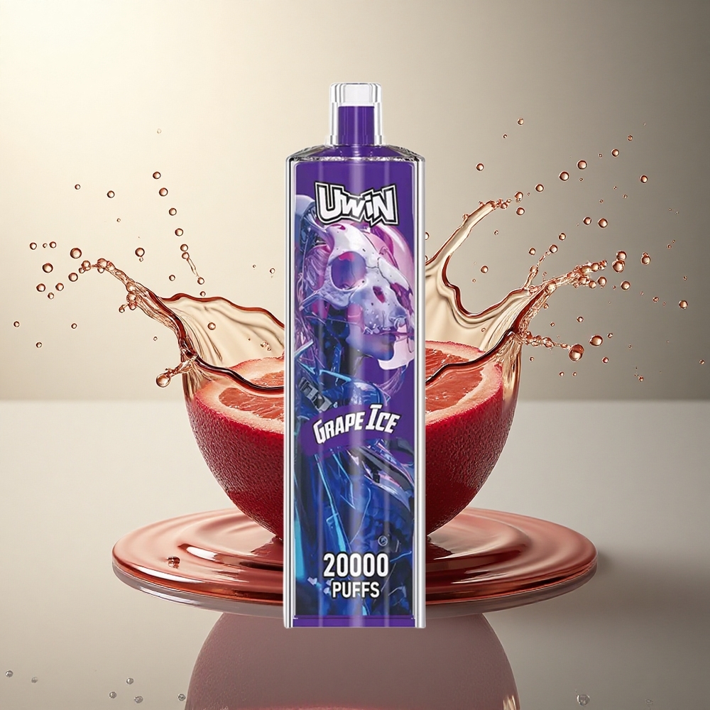 Uwin Shisha Hookah Crystal 20000 Puffs Hielo de Uva 0% Nicotina Tipo-C 650 mAh