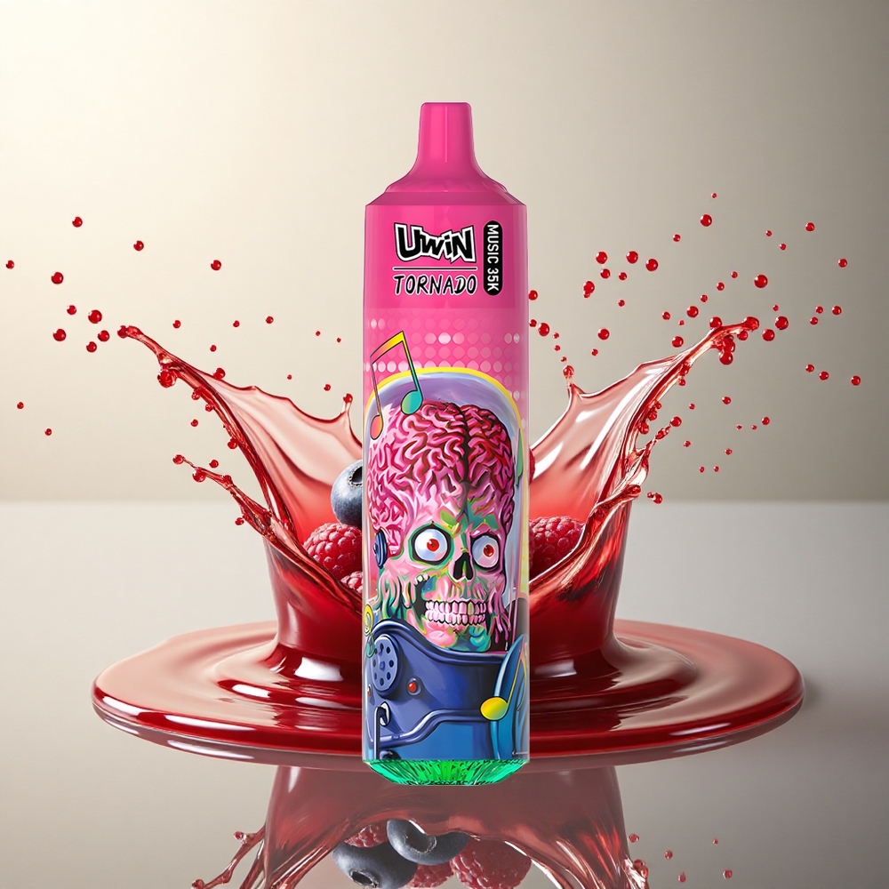 Uwin Tornado 35K Music Puffs Arándano Frambuesa 5% Nicotina 600mAh