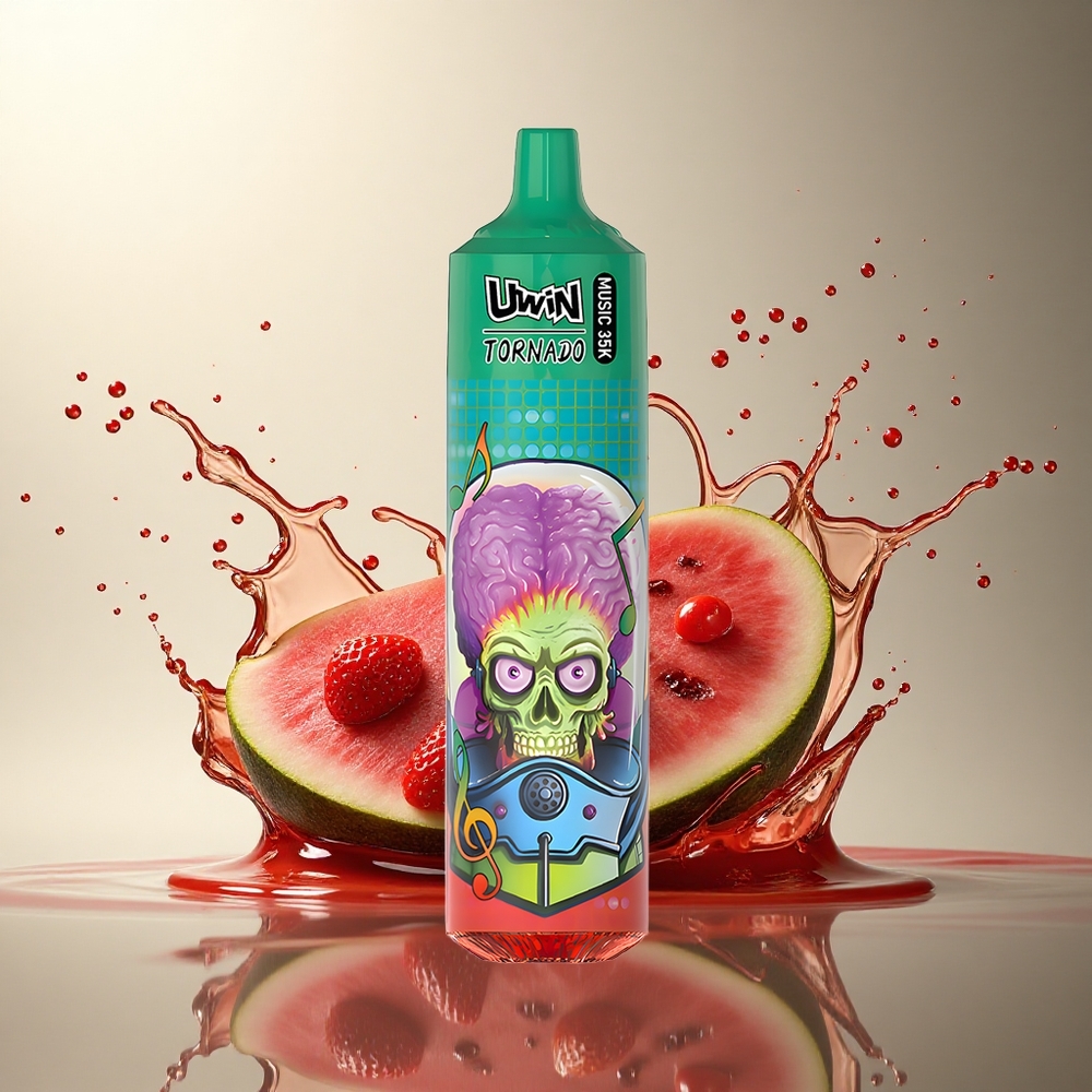 Uwin Tornado 35K Music Puffs Fresa Sandía 5% Nicotina 600mAh Recargable