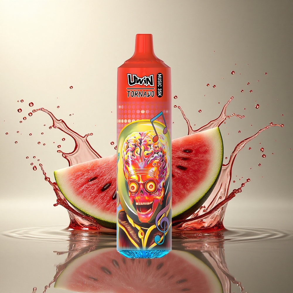 Uwin Tornado 35K Music Puffs Sandía Hielo 5% Nicotina 600mAh