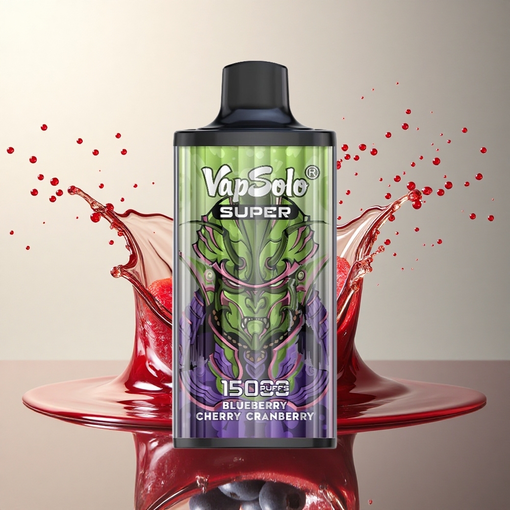 Vapsolo Super 15000 Puffs Arándano Cereza Blueberry 40ml 850mAh