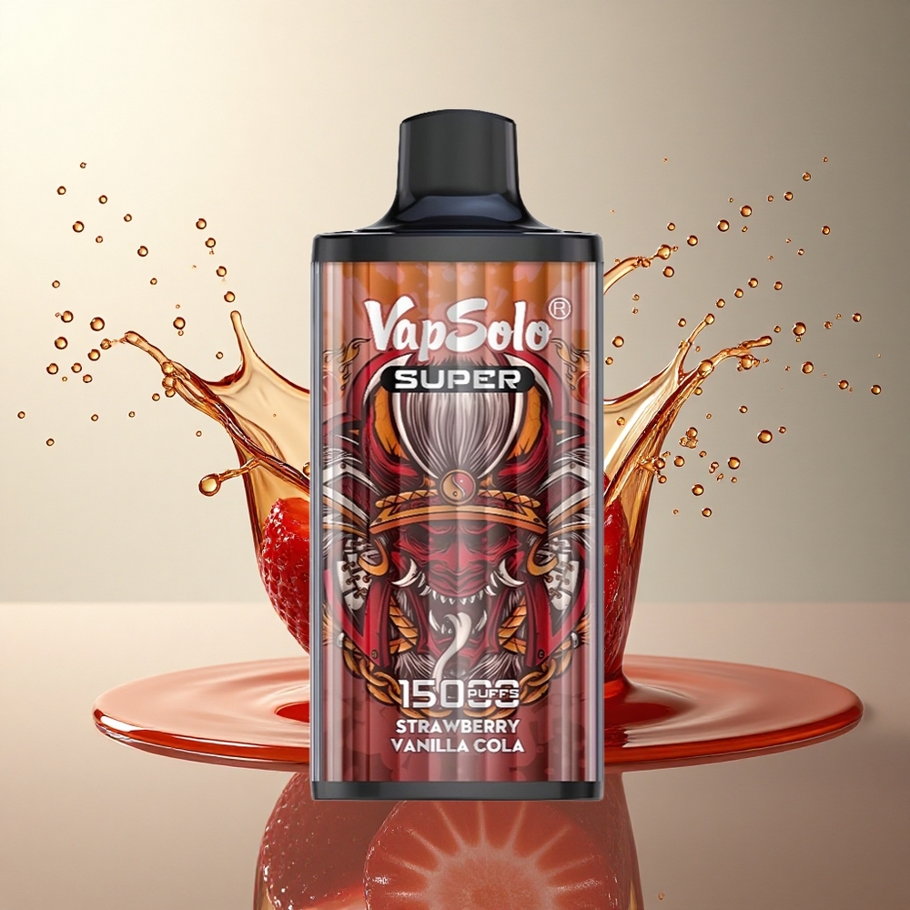 Vapsolo Super 15000 Puffs Fresa Vainilla Cola 40ml 20mg Nicotina 850mAh