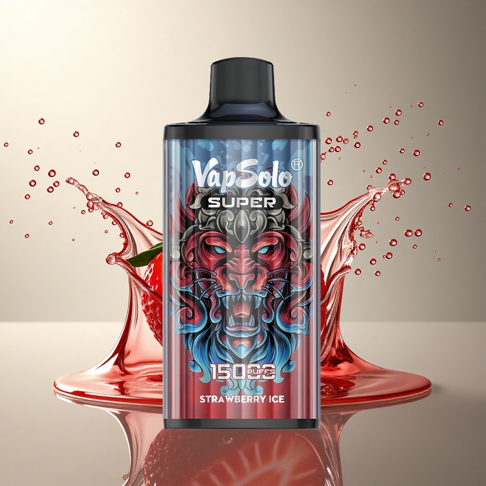 Vapsolo Super 15000 Puffs Helado de Fresa 40ml 850mAh