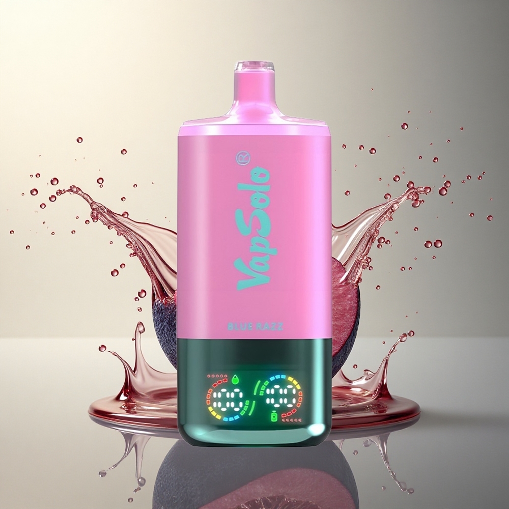 Vapsolo Triple 30000 Puffs Azul Frambuesa Tipo-C 40ml 20mg Nicotina