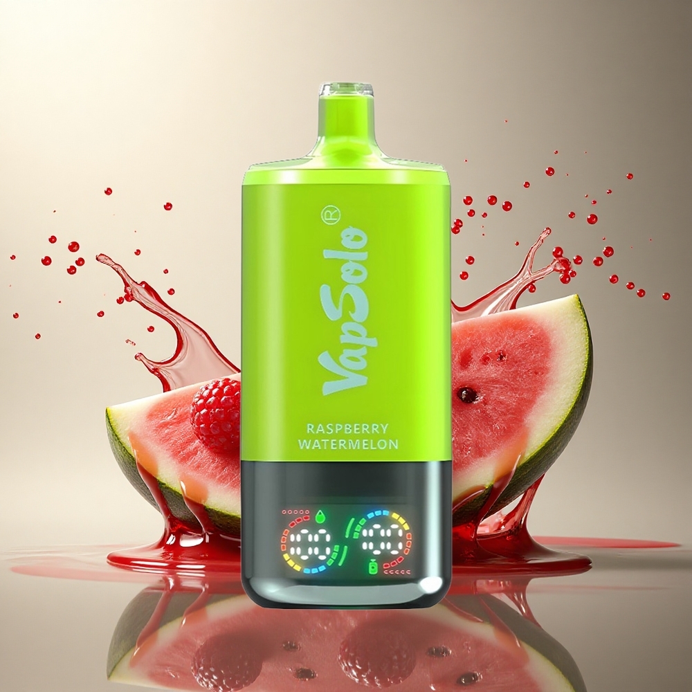 Vapsolo Triple 30000 Puffs Frambuesa Sandía Tipo-C 40ml Nicotina