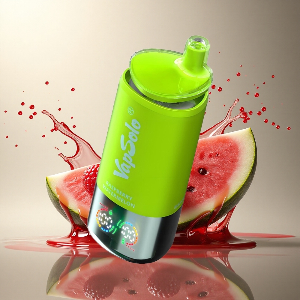 Vapsolo Triple 30000 Puffs Frambuesa Sandía Tipo-C 40ml Nicotina