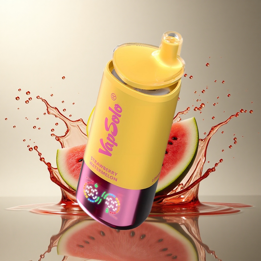 Vapsolo Triple 30000 Puffs Fresa Sandía & Melocotón Limón con 40ml de Líquido y Nicotina 20mg/ml