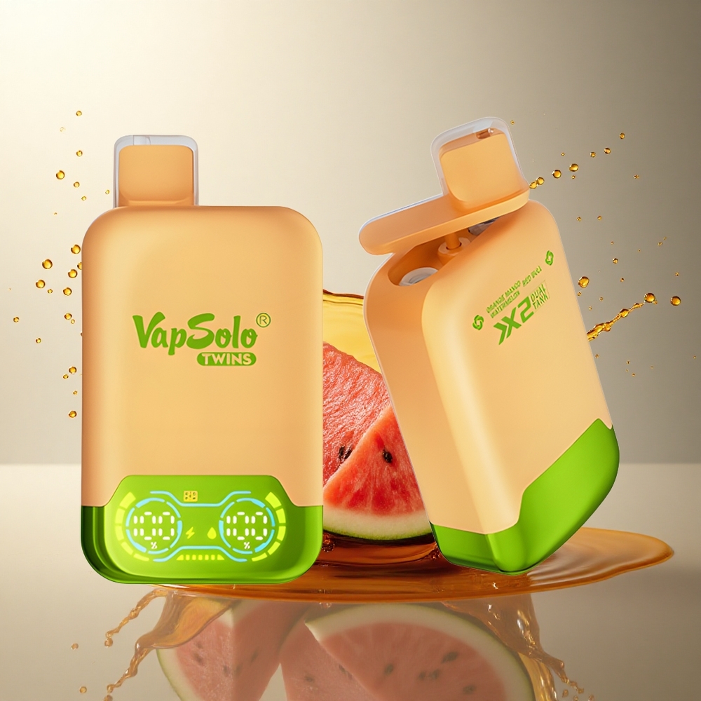 Vapsolo Twins 20000 Puffs Naranja Mango Sandía & Red Bull con 40 ml de líquido y 20mg/ml de nicotina