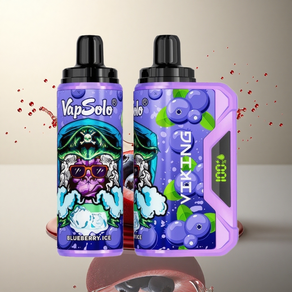 VapSolo VIKING 12000 Puffs Arándano Tipo-C 22ml Nicotina
