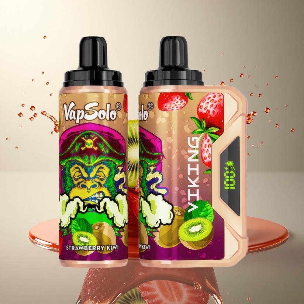 VapSolo VIKING 12000 Puffs Fresa Kiwi Tipo-C 22ml Nicotina