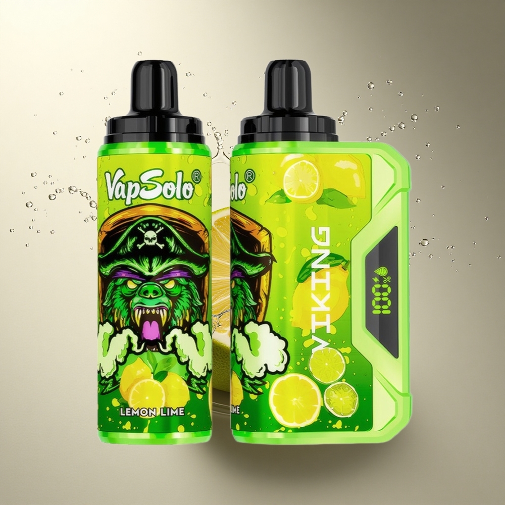 VapSolo VIKING 12000 Puffs Lima Limón 22ml Tipo-C 20mg Nicotina