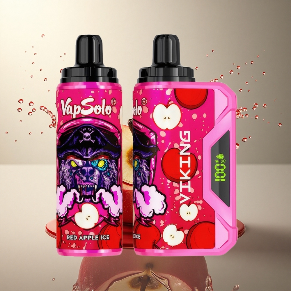 VapSolo VIKING 12000 Puffs Manzana Roja Hielo 22ml Nicotina
