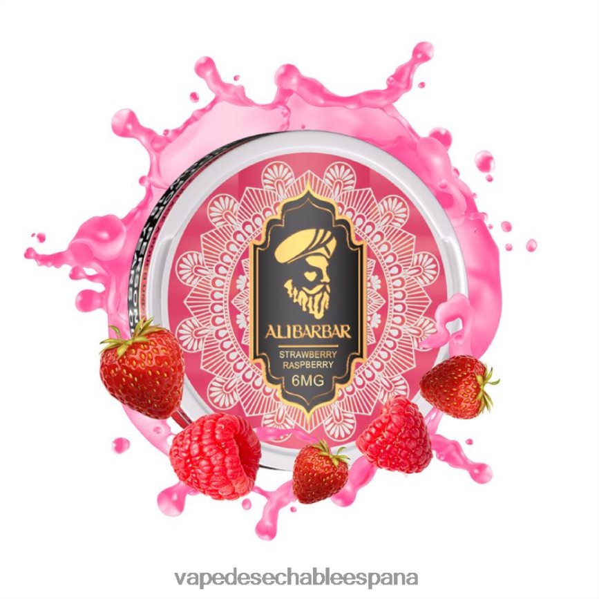 Alibarbar bolsas de nicotina frambuesa fresa 402HB292 Vape Bang Box 12000