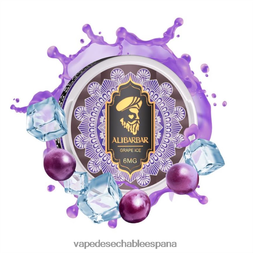 Alibarbar bolsas de nicotina hielo de uva 402HB285 Vape Desechable España