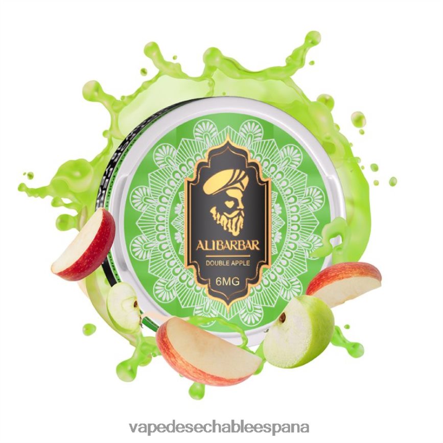 Alibarbar bolsas de nicotina manzana doble 402HB296 Vape España