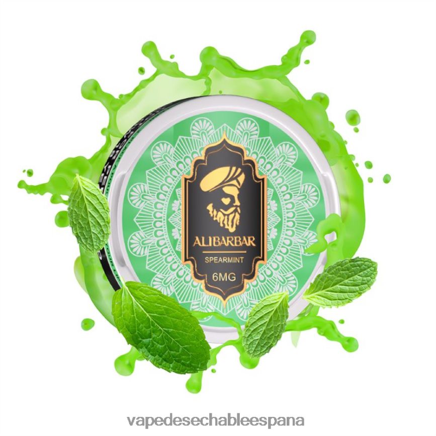 Alibarbar bolsas de nicotina menta verde 402HB290 Vape Desechable España