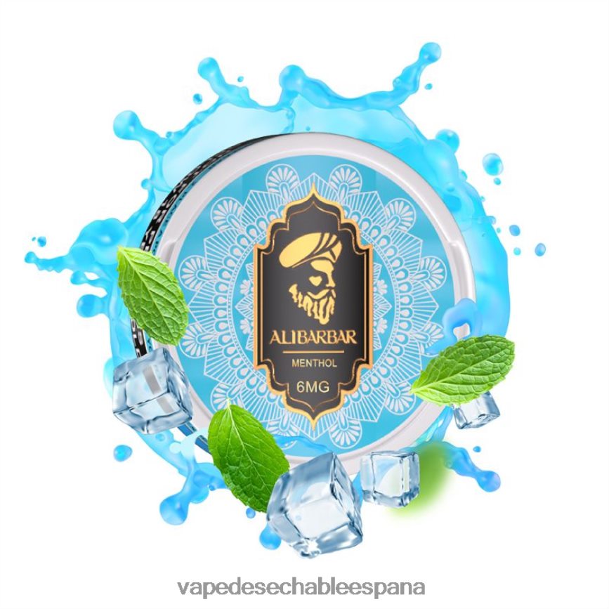 Alibarbar bolsas de nicotina mentol 402HB288 Vape Recargable