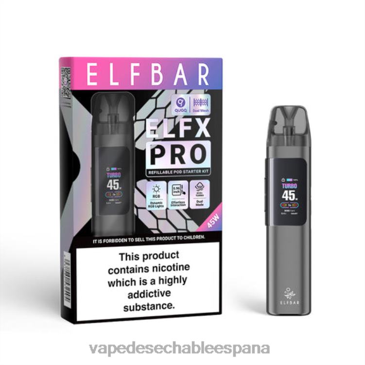 ELFBAR ELFX Pro ABRIR APOL DE POD gris H6J003