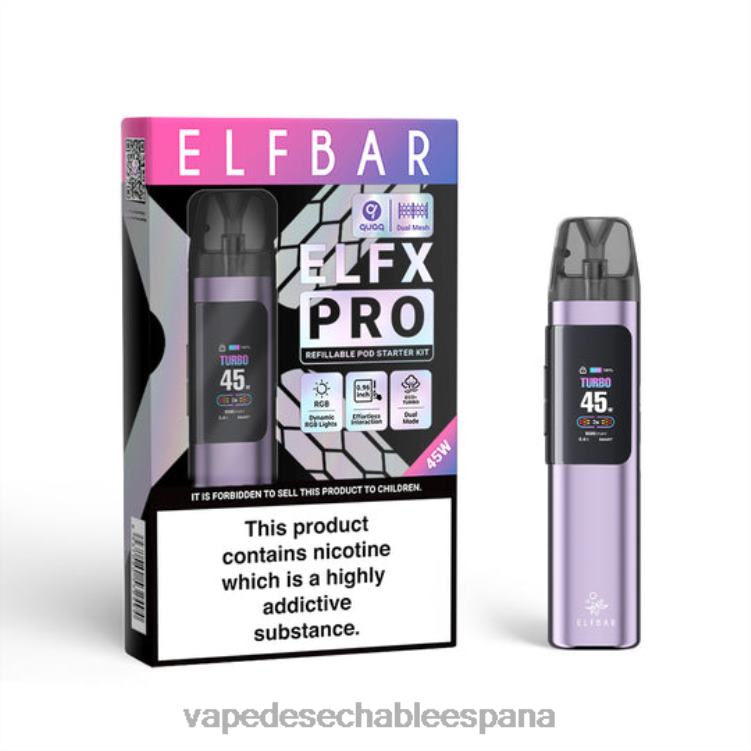 ELFBAR ELFX Pro ABRIR APOL DE POD púrpura H6J002