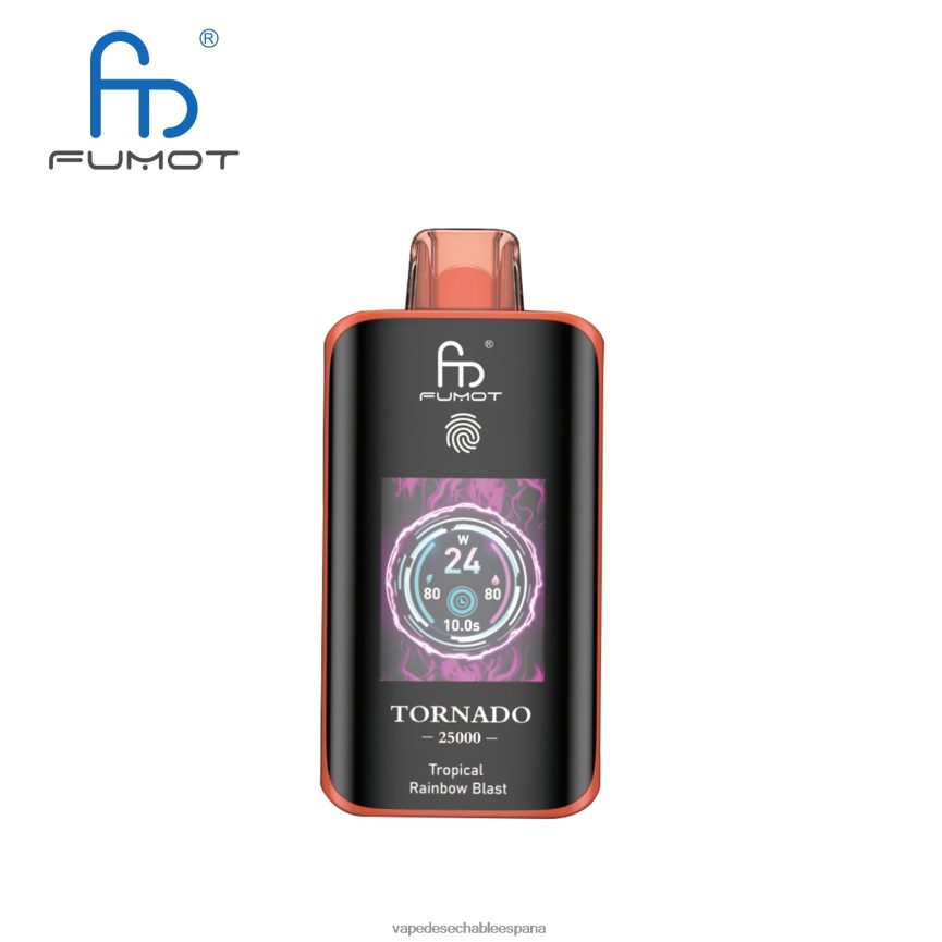 Fumot Tornado 25000 vaporizadores desechables explosión del arco iris tropical | T8228013 Vape Liquid
