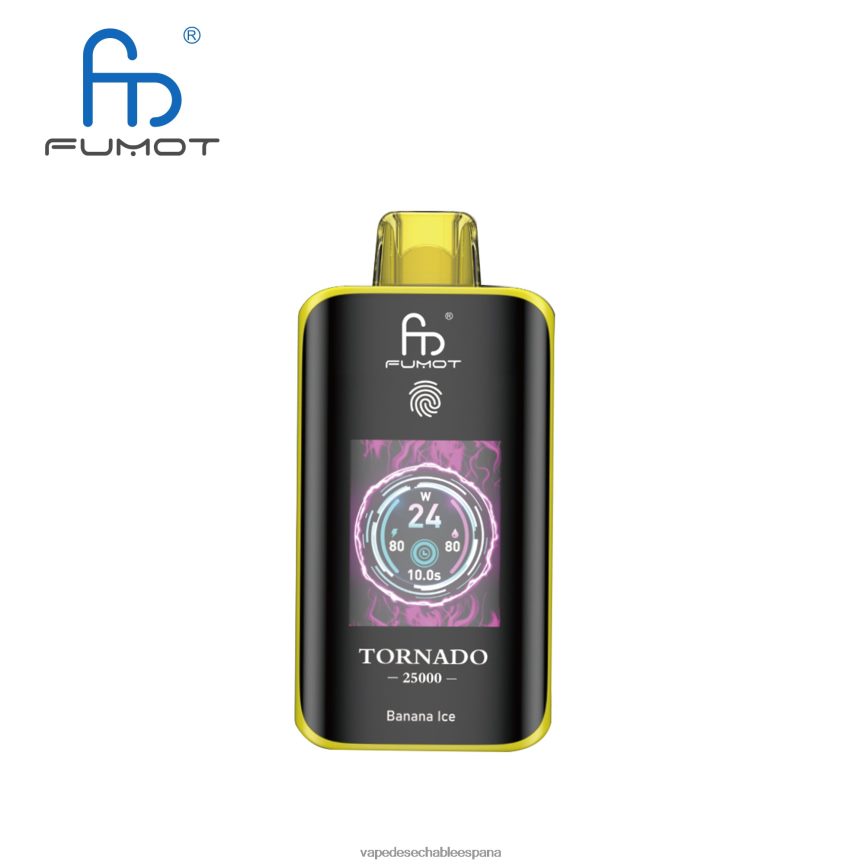 Fumot Tornado 25000 vaporizadores desechables hielo de plátano | T822801 Vape Liquid