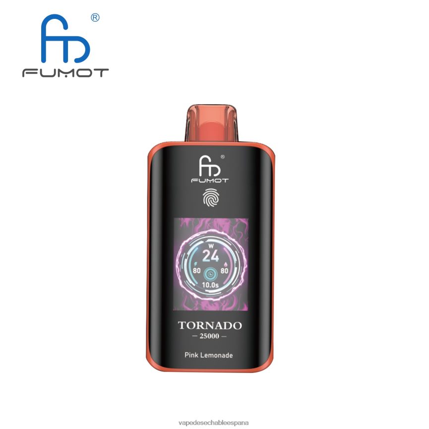 Fumot Tornado 25000 vaporizadores desechables limonada rosa | T8228010 Vape Liquid