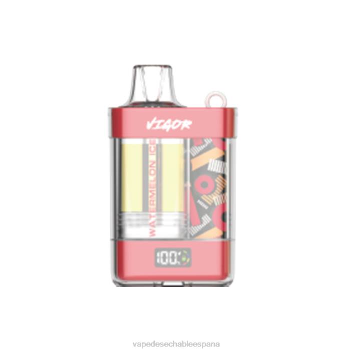 80VX10 Vape Desechable España - hielo de sandia LAVIE VIGOR 15000 bocanadas