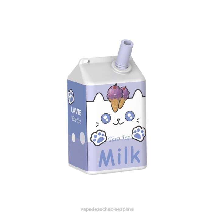 80VX180 Vape Desechable España - hielo de taro LAVIE MILK 7000 bocanadas