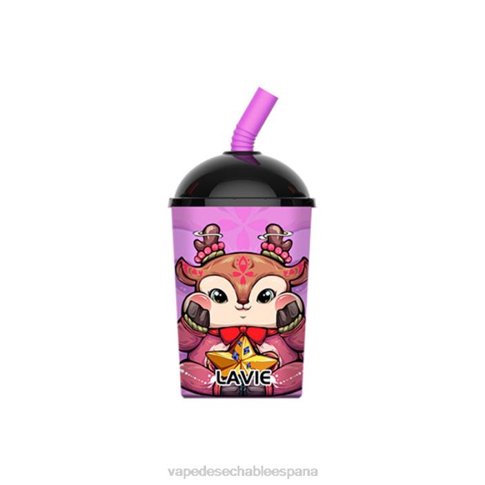 80VX260 Vape Desechable España - hielo de uva LAVIE Max Cup 8000 bocanadas