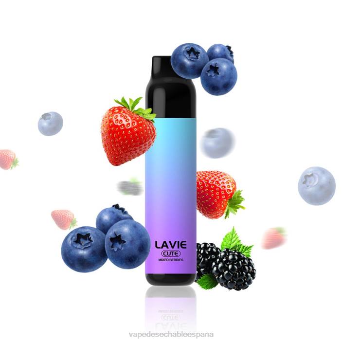 80VX289 Vape España - bayas mixtas LAVIE BAR 3000 bocanadas