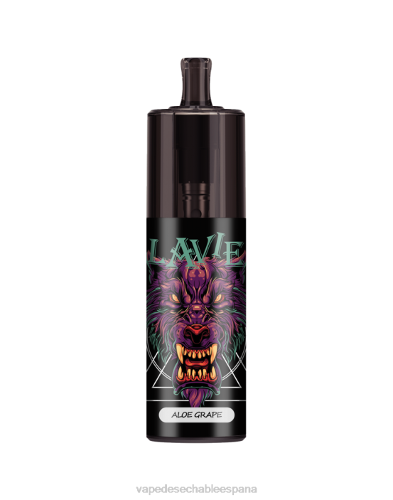 80VX330 Vape Desechable España - áloe uva LAVIE COLOUR BAR Control de flujo de aire de 10000 inhalaciones.