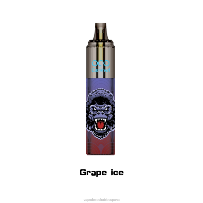 80VX350 Vape Desechable España - hielo de uva LAVIE OCO carnaval 10000 bocanadas