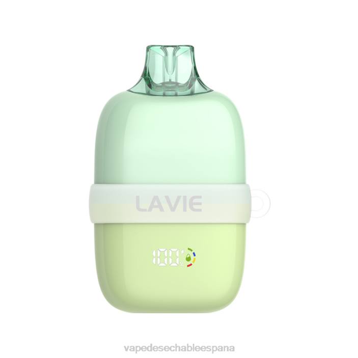 80VX92 Vape Desechable España - hielo de manzana verde LAVIE INSIDER 12000 bocanadas