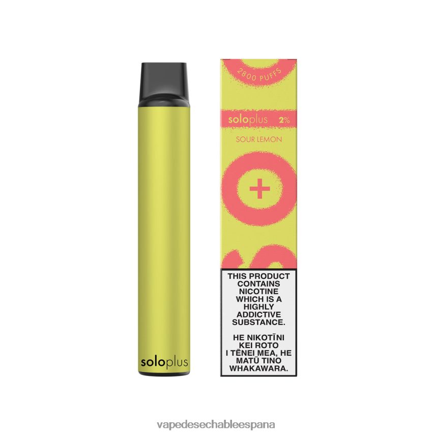 Vape Desechable España limón agrio | Solo Plus vaporizador desechable V8V02436