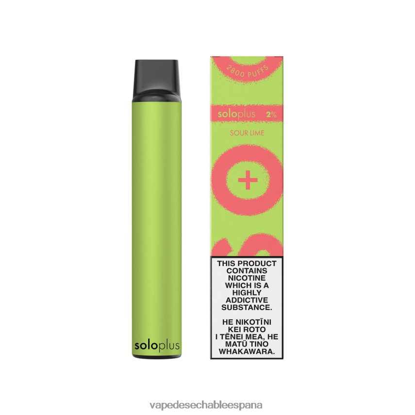 Vape Desechable España lima agria | Solo Plus vaporizador desechable V8V02434