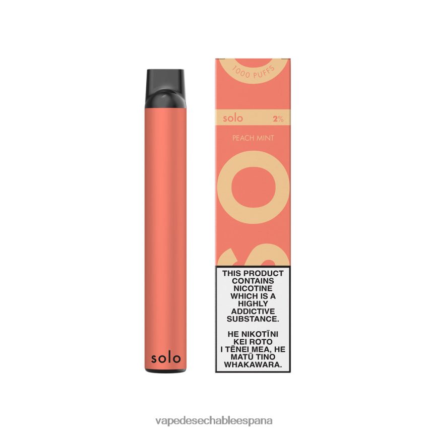 Vape Desechable España menta durazno | Solo vaporizador desechable V8V0246