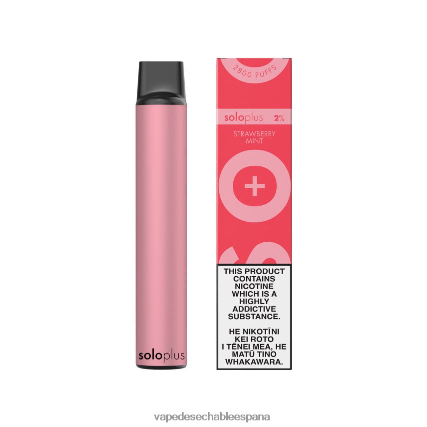 Vape Desechable España menta fresa | Solo Plus vaporizador desechable V8V02426