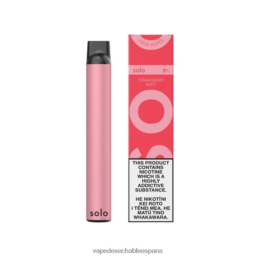 Vape Desechable España menta fresa | Solo vaporizador desechable V8V0244