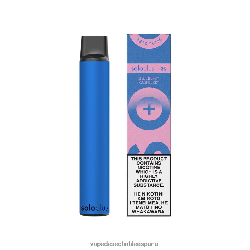 Vape España frambuesa arándano | Solo Plus colección paraíso vape desechable V8V02439