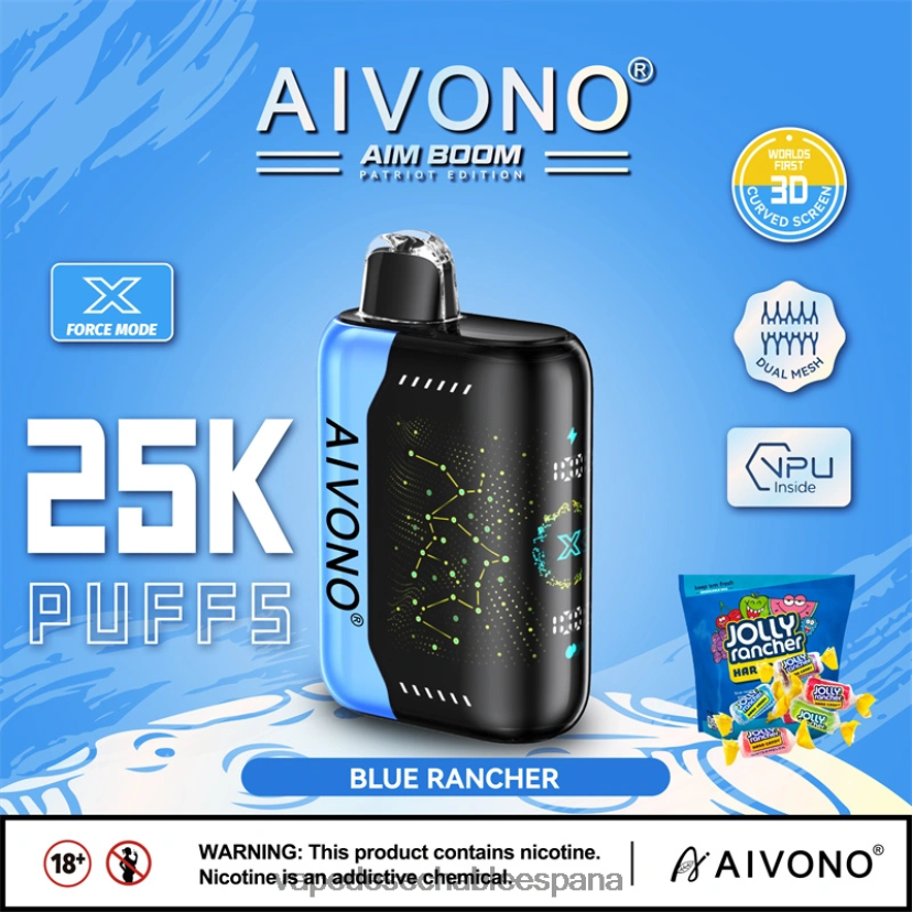 Aivono AIM BOOM 25000 ranchero azul - D6NB8D344 Vape Desechable España
