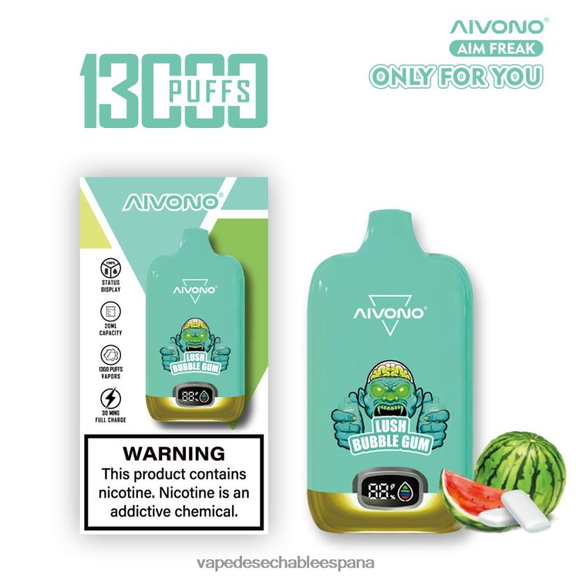 Aivono AIM FREAK 13000 chicle exuberante - D6NB8D247 Vape España