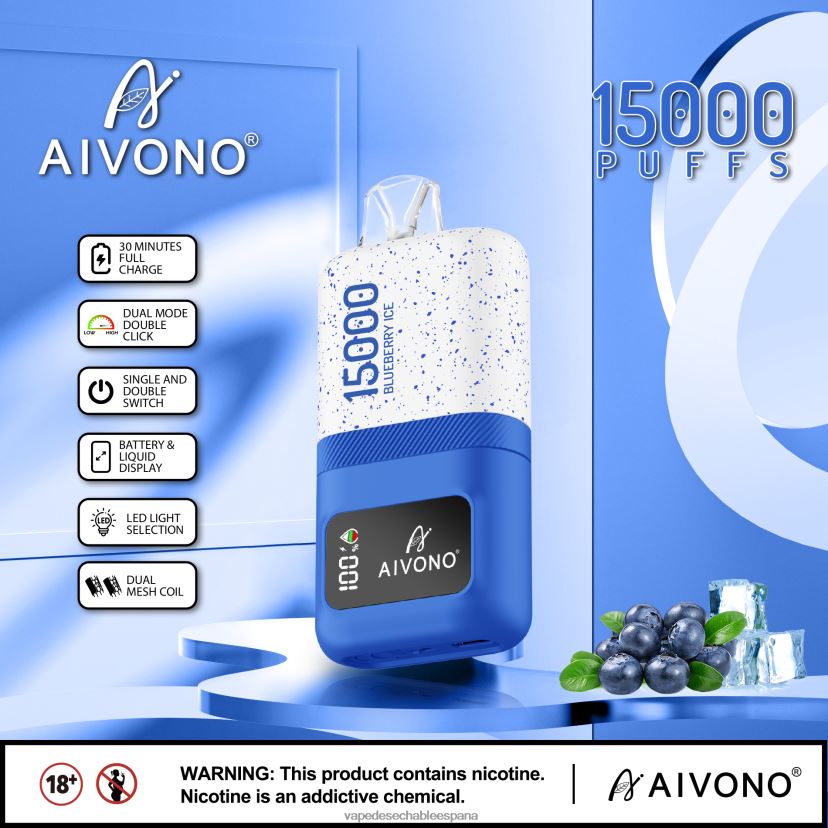 Aivono AIM magic 15000 hielo de arándanos - D6NB8D68 Vape Desechable España